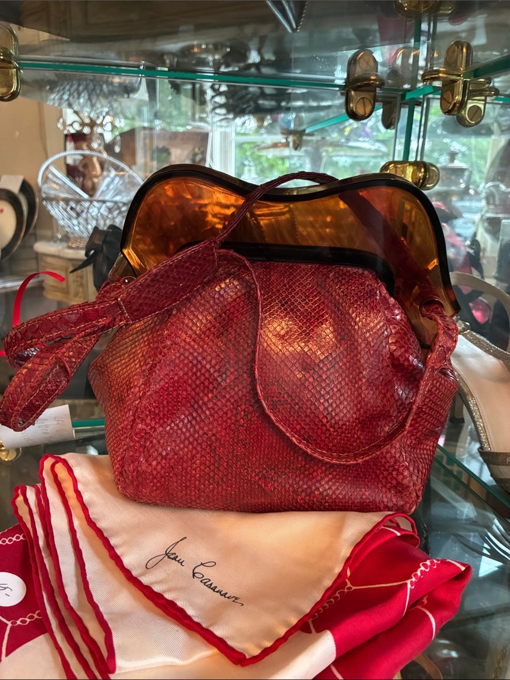 Vintage Snake Skin Bag